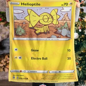 Pokemon Helioptile Fusion Strike Soft Blanket