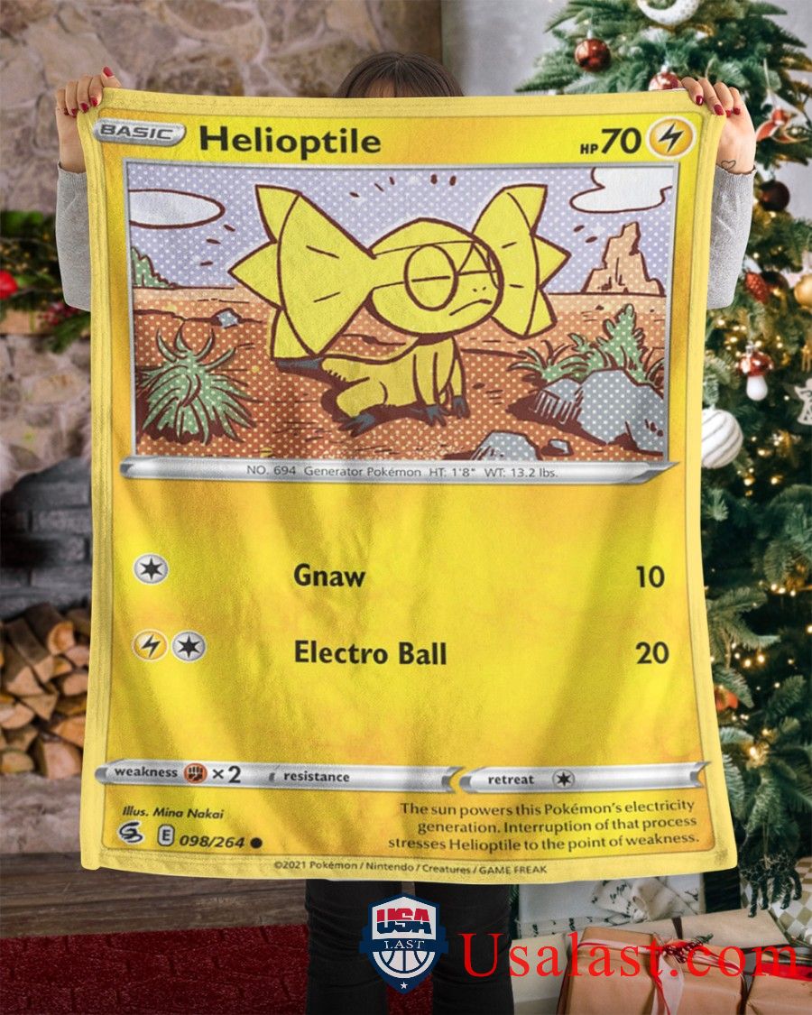 Pokemon Helioptile Fusion Strike Soft Blanket Pokemon Helioptile Fusion Strike Soft Blanket