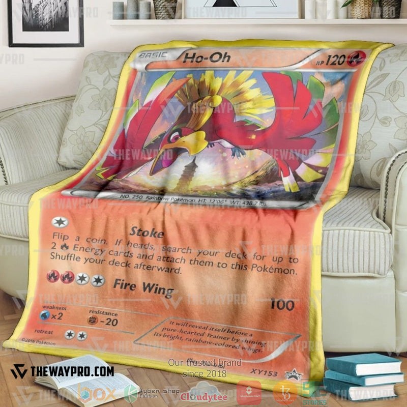 Pokemon Ho Oh Xy Promos Soft Blanket Pokemon Ho Oh Xy Promos Soft Blanket