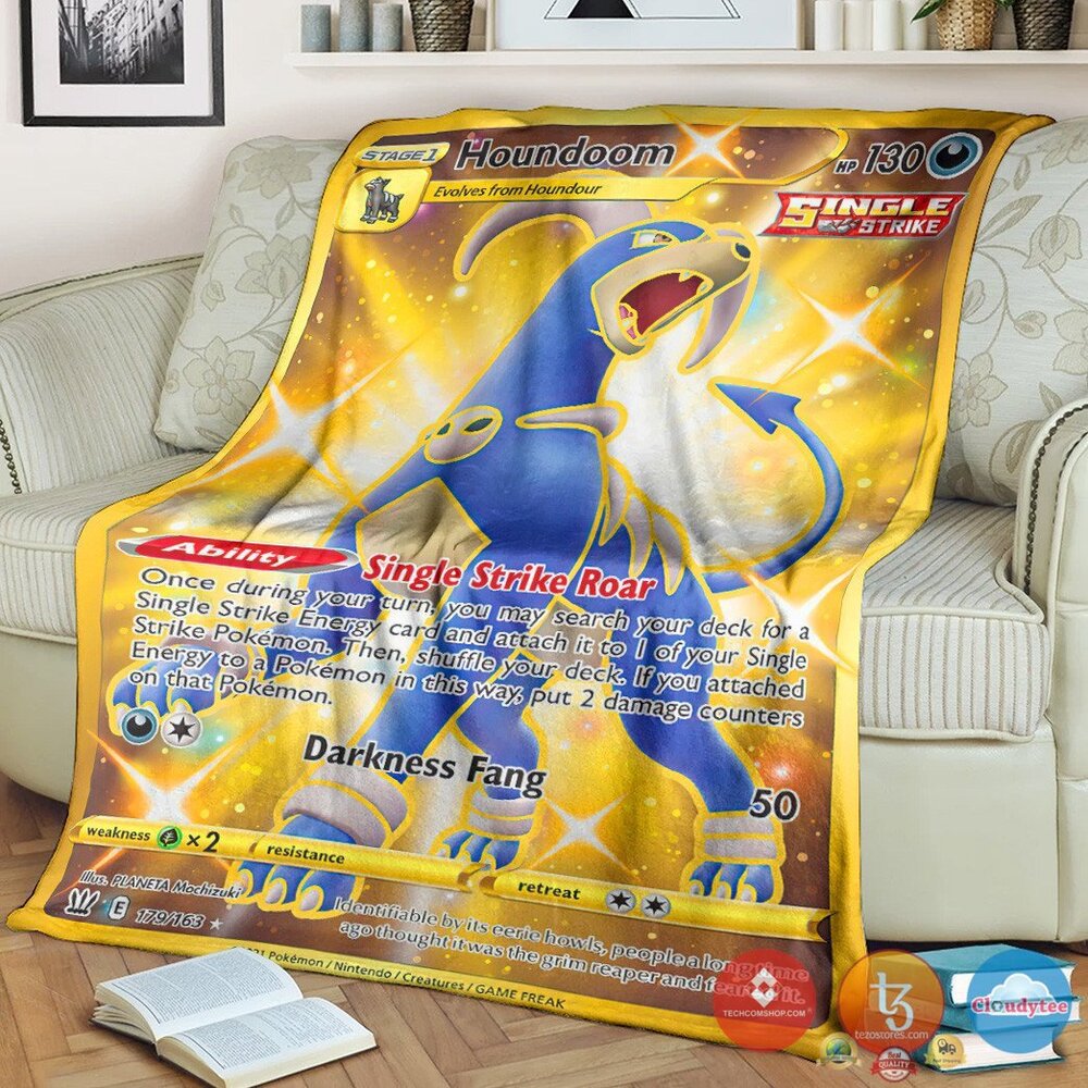 Pokemon Houndoom Battle Styles Blanket Pokemon Houndoom Battle Styles Blanket