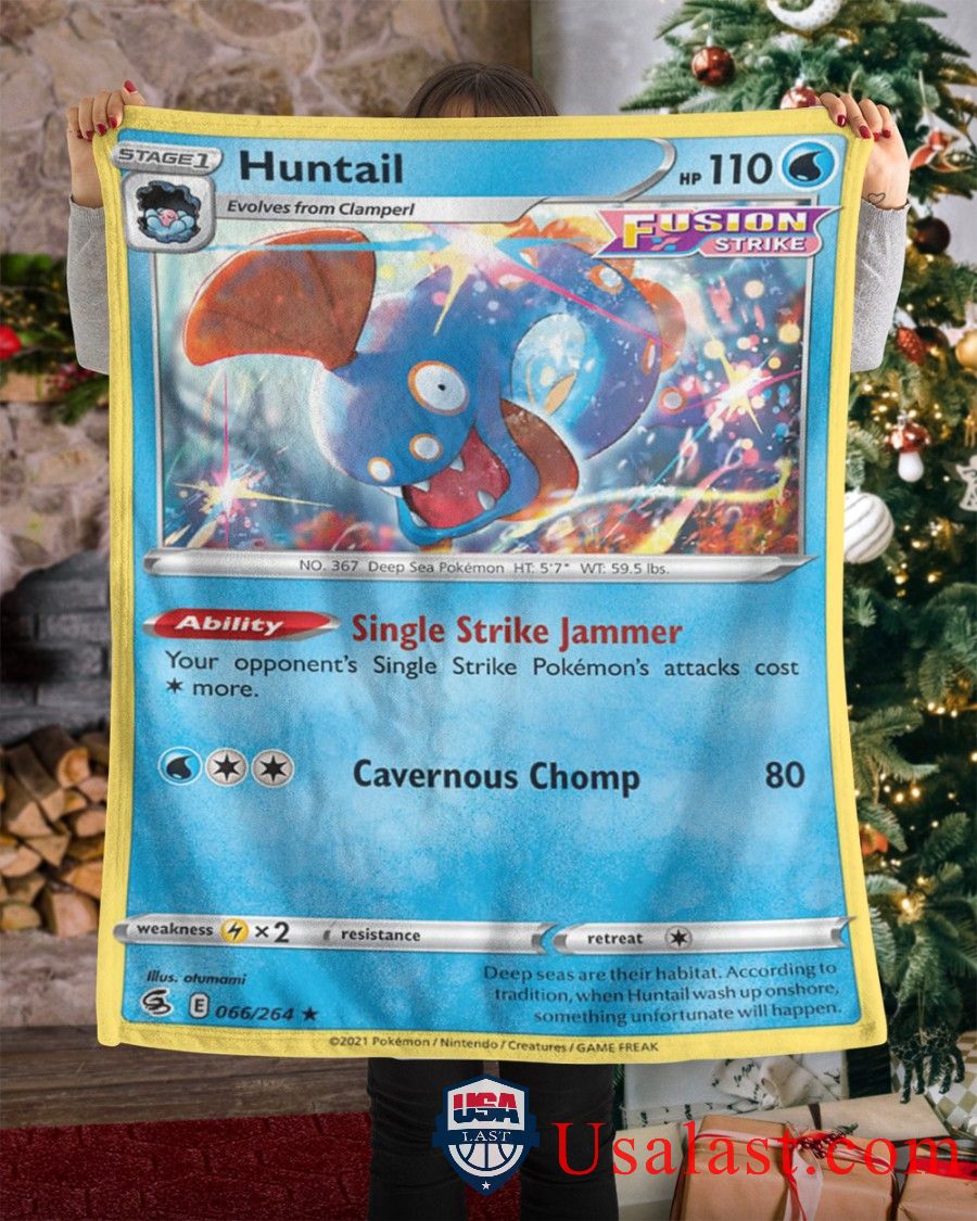 Pokemon Huntail Fusion Strike Blanket Pokemon Huntail Fusion Strike Blanket