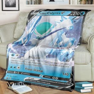 Pokemon Ice Rider Calyrex V Bedding Set And Quilt Blanket