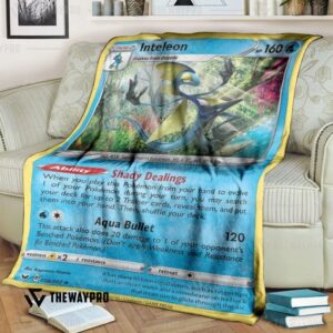 Pokemon Inteleon Sword Shield Bedding Set And Quilt Blanket