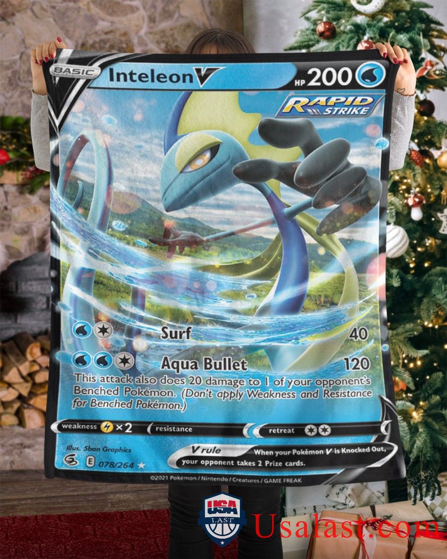 Pokemon Inteleon V Rapid Strike Blanket Pokemon Inteleon V Rapid Strike Blanket