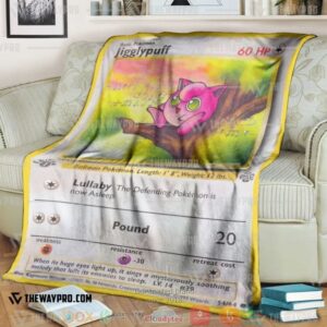 Pokemon Jigglypuff 1St Edition Soft Blanket