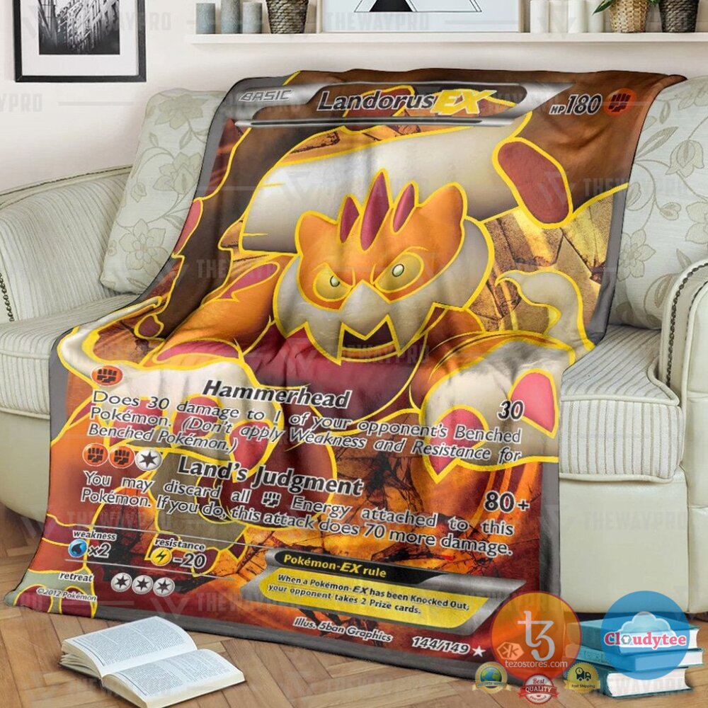 Pokemon Landorus Ex Boundaries Crossed Blanket Pokemon Landorus Ex Boundaries Crossed Blanket