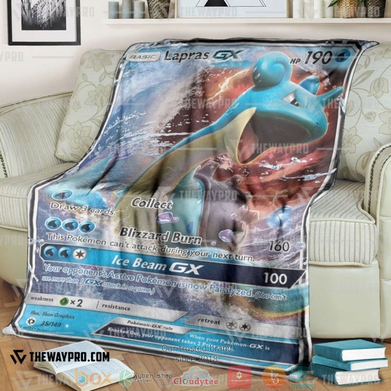 Pokemon Lapras Gx Soft Blanket Pokemon Lapras Gx Soft Blanket