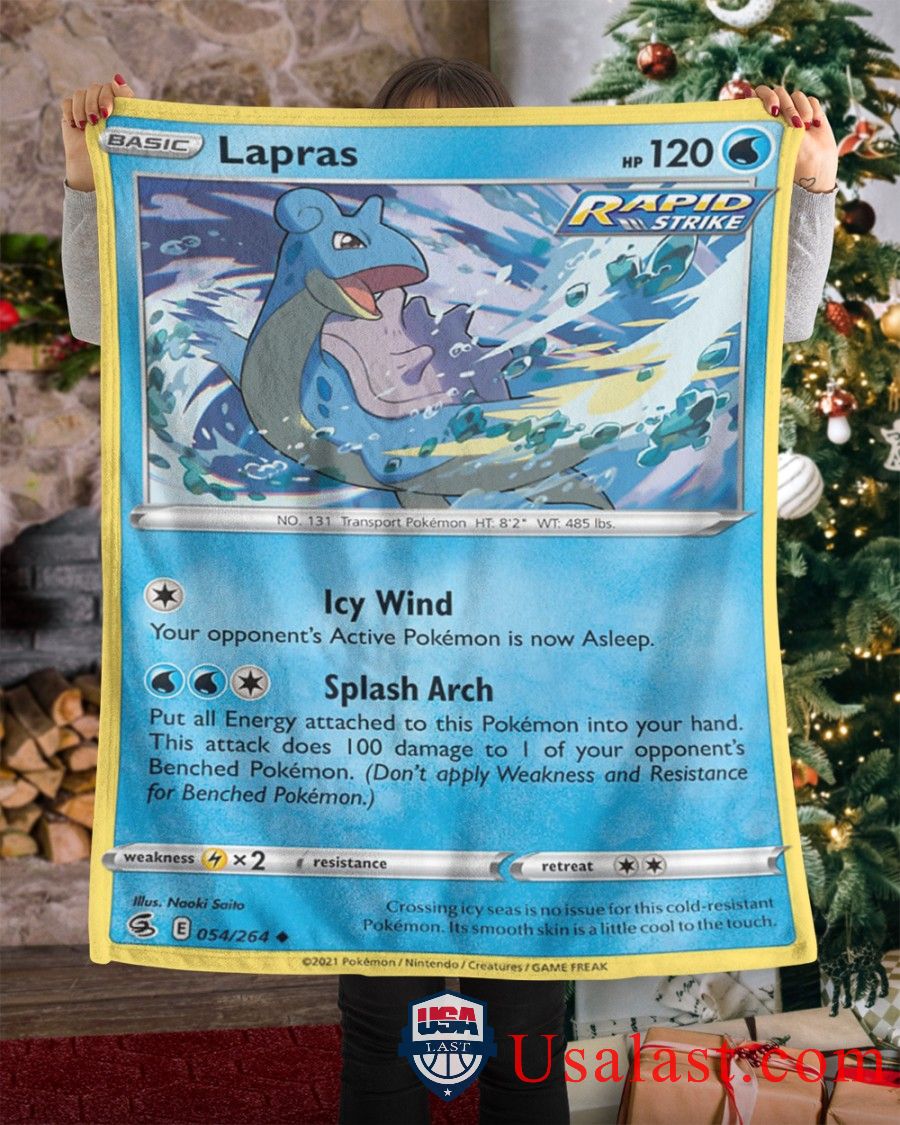 Pokemon Lapras Rapid Strike Blanket Pokemon Lapras Rapid Strike Blanket