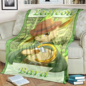 Pokemon Leafeon Bard Blanket