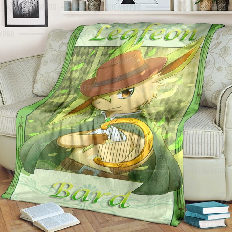 Pokemon Leafeon Bard Blanket Pokemon Leafeon Bard Blanket