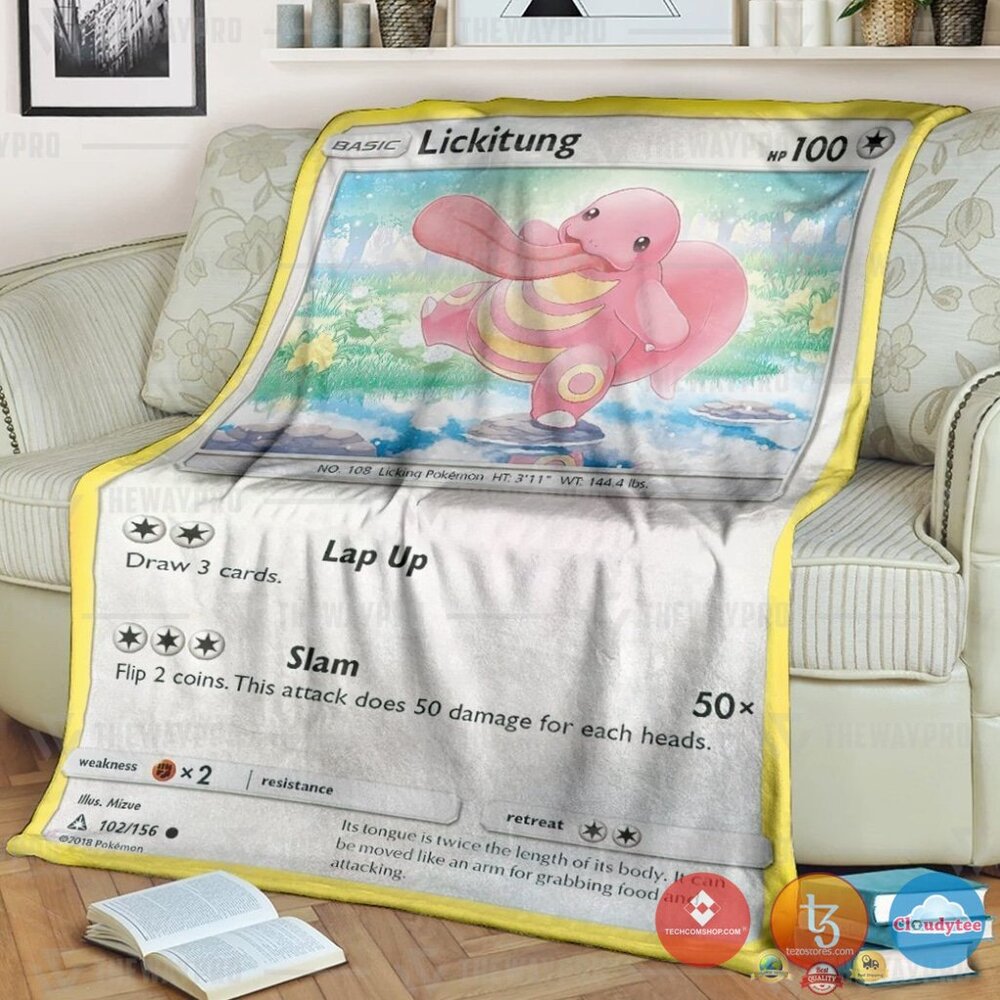 Pokemon Lickitung Blanket 2 Pokemon Lickitung Blanket 2