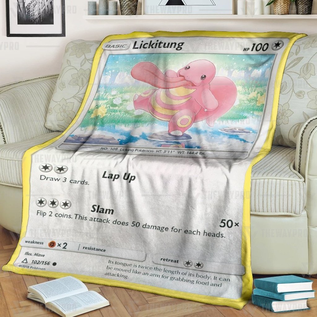 Pokemon Lickitung Blanket Pokemon Lickitung Blanket