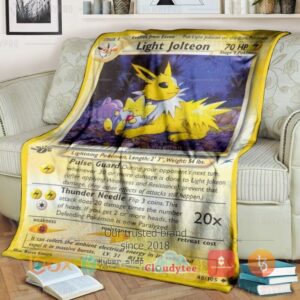 Pokemon Light Jolteon 1St Edition Blanket 3