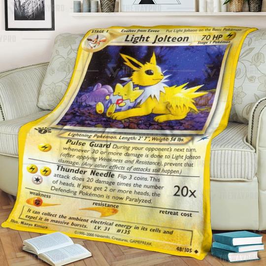 Pokemon Light Jolteon Neo Destiny Blanket Pokemon Light Jolteon Neo Destiny Blanket