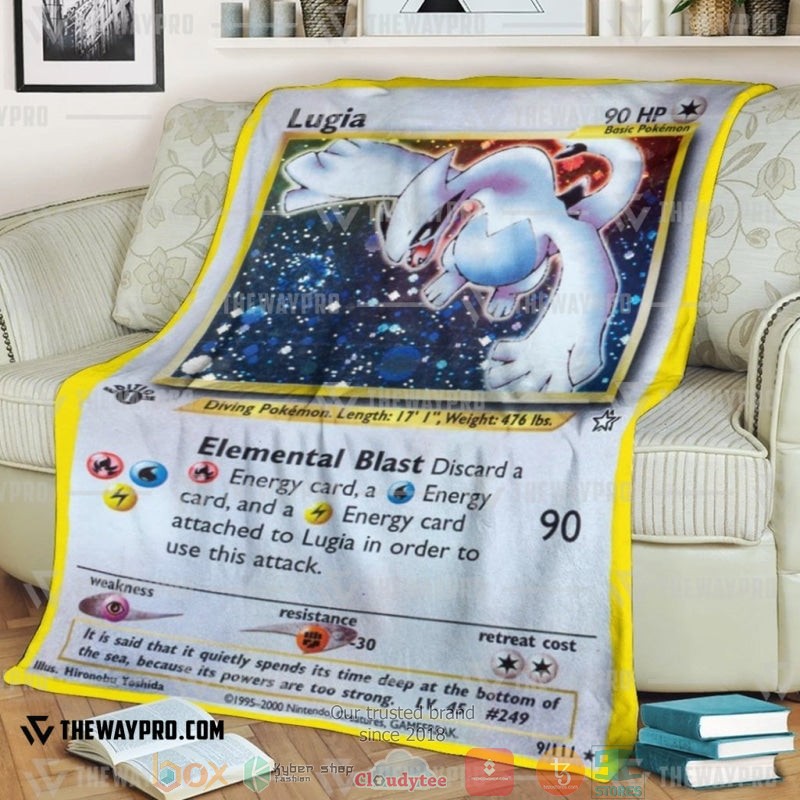 Pokemon Lugia Soft Blanket Pokemon Lugia Soft Blanket