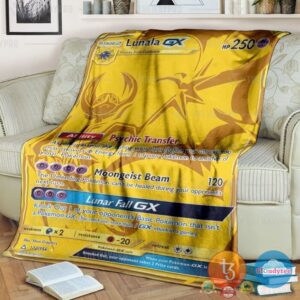 Pokemon Lunala Gx Ultra Prism Blanket