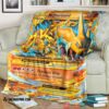 Pokemon M Charizard Ex Flashfire Soft Blanket