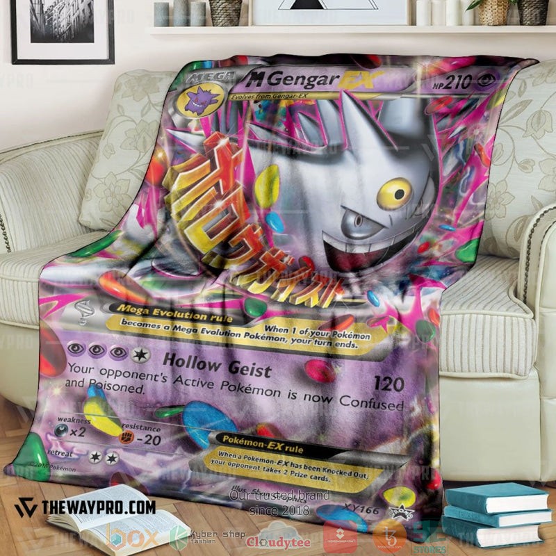 Pokemon M Gengar Ex Xy Promos Soft Blanket Pokemon M Gengar Ex Xy Promos Soft Blanket