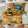 Pokemon M Lucario Ex Furious Fists Blanket 2