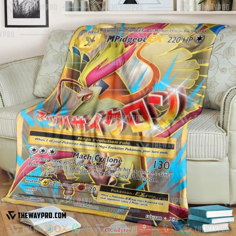 Pokemon M Pidgeot Ex A%C2%B7 Evolutions Soft Blanket Pokemon M Pidgeot Ex A%C2%B7 Evolutions Soft Blanket