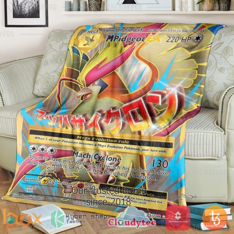 Pokemon M Pidgeot Ex Evolutions Blanket 2 Pokemon M Pidgeot Ex Evolutions Blanket 2