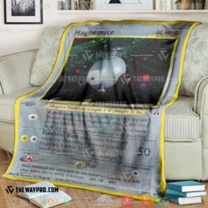 Pokemon Magnemite Holo 1St Edition Soft Blanket