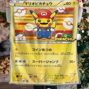 Pokemon Mario Pikachu Japanese Fleece Blanket