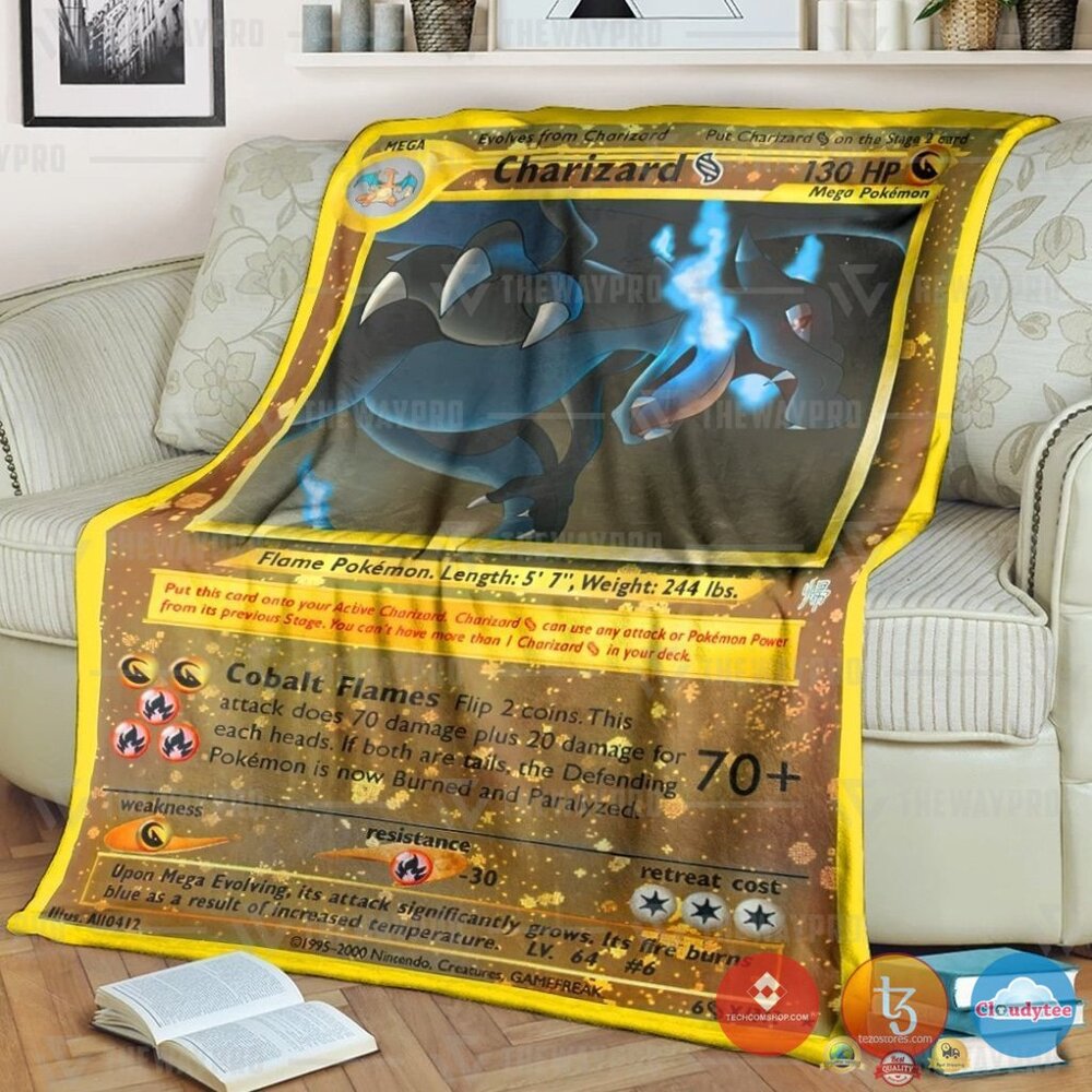 Pokemon Mega Charizard Blanket Pokemon Mega Charizard Blanket