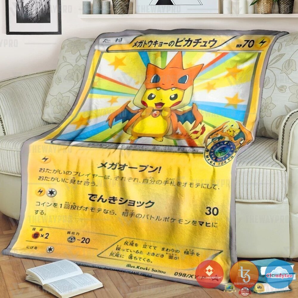 Pokemon Mega Toky Pikachu Blanket Pokemon Mega Toky Pikachu Blanket
