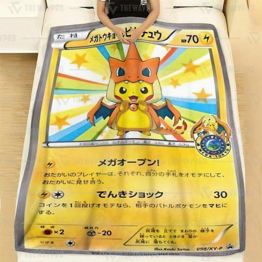 Pokemon Mega Toky Pikachu Soft Blanket Pokemon Mega Toky Pikachu Soft Blanket
