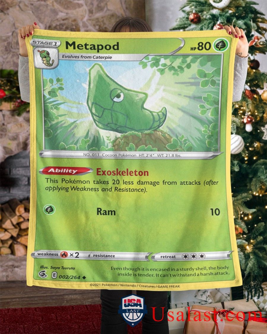Pokemon Metapod Fusion Strike Blanket Pokemon Metapod Fusion Strike Blanket