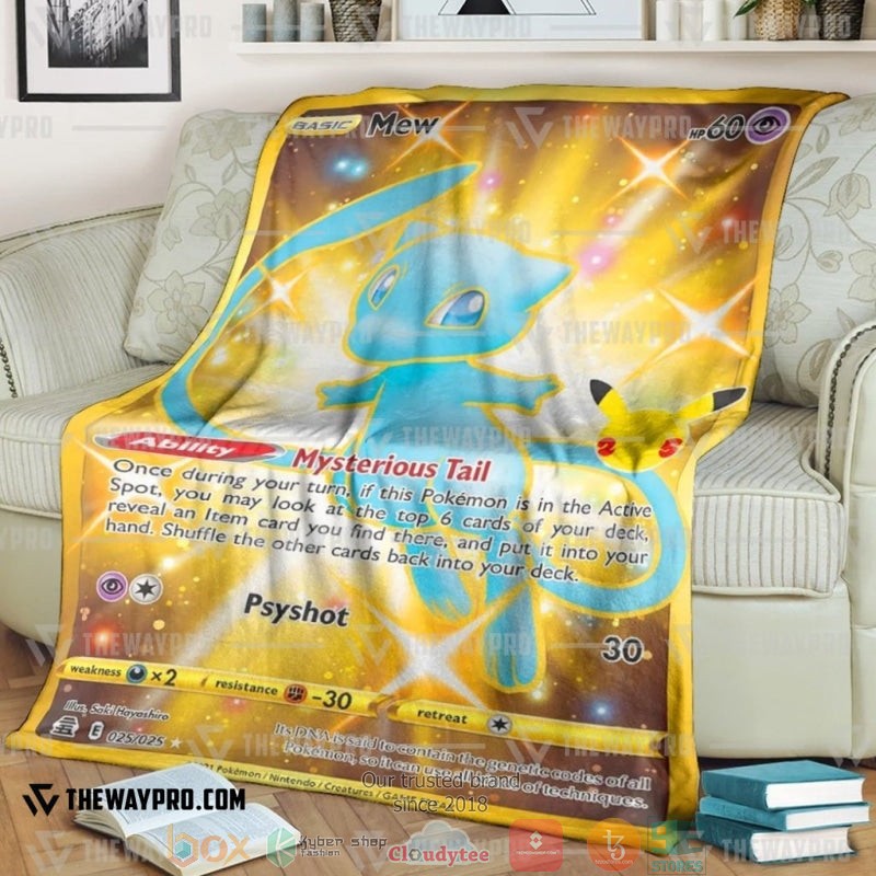 Pokemon Mew Soft Blanket Pokemon Mew Soft Blanket
