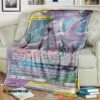 Pokemon Mewtwo And Mew Gx Unified Minds Soft Blanket