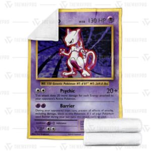 Pokemon Mewtwo Evolutions Blanket