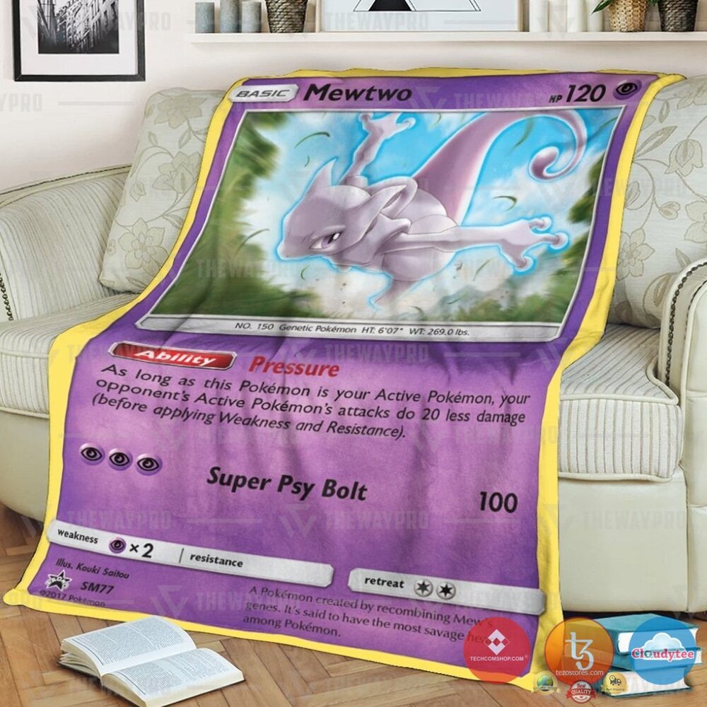 Pokemon Mewtwo Psychic Blanket Pokemon Mewtwo Psychic Blanket