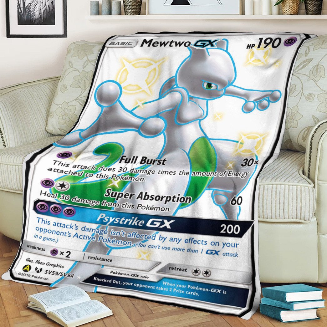 Pokemon Mewtwo Shining Legends Blanket Pokemon Mewtwo Shining Legends Blanket