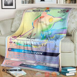 Pokemon Mimikyu Gx Lost Thunder Soft Blanket