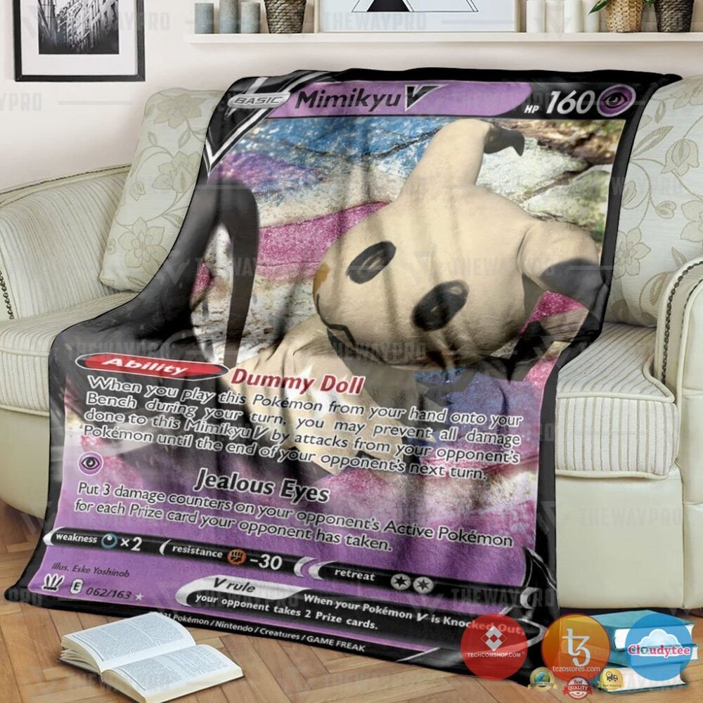 Pokemon Mimikyu V Blanket Pokemon Mimikyu V Blanket