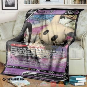 Pokemon Mimikyu V Soft Blanket