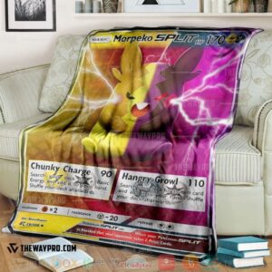 Pokemon Morpeko Split Soft Blanket