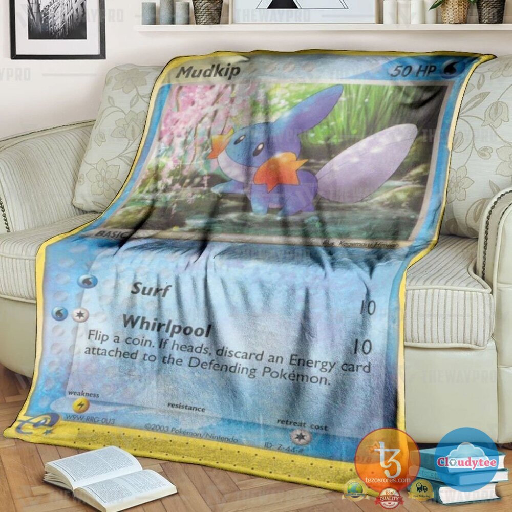 Pokemon Mudkip Blanket Pokemon Mudkip Blanket