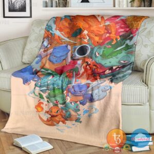 Pokemon Old School Blanket