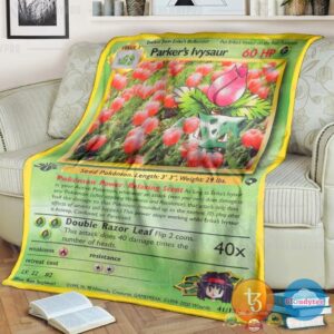 Pokemon Parkers Ivysaur Card Blanket