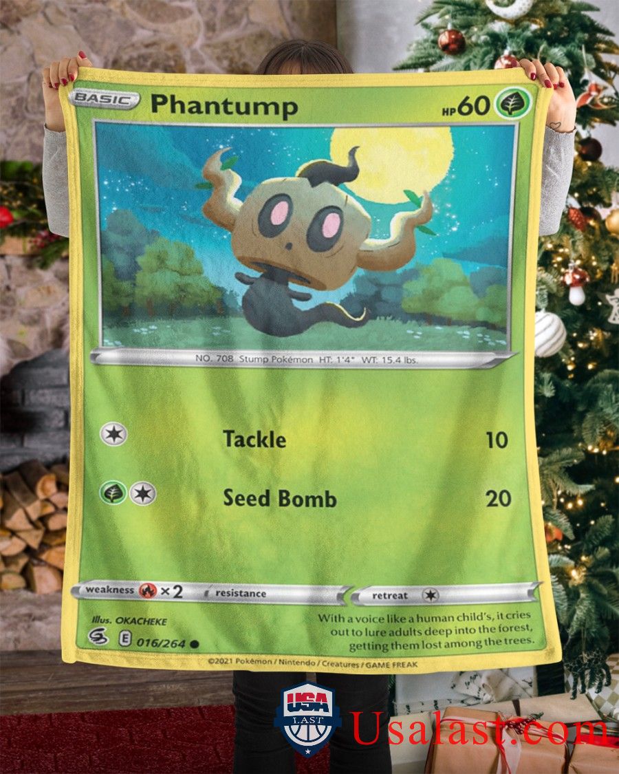 Pokemon Phantump Fusion Strike Blanket Pokemon Phantump Fusion Strike Blanket