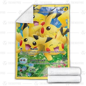 Pokemon Pikachu Generations Blanket