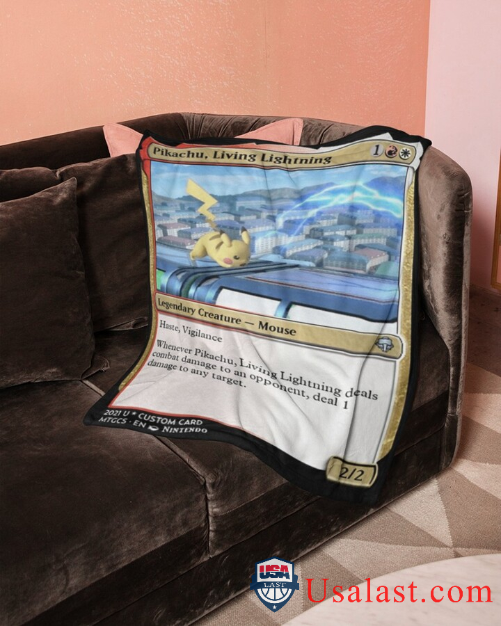 Pokemon Pikachu Living Lightning Blanket Pokemon Pikachu Living Lightning Blanket