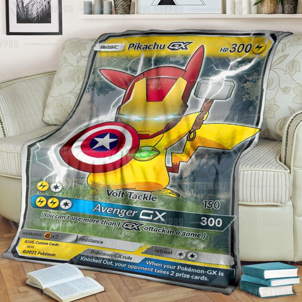 Pokemon Pikachu The Avenger Gx Blanket Pokemon Pikachu The Avenger Gx Blanket