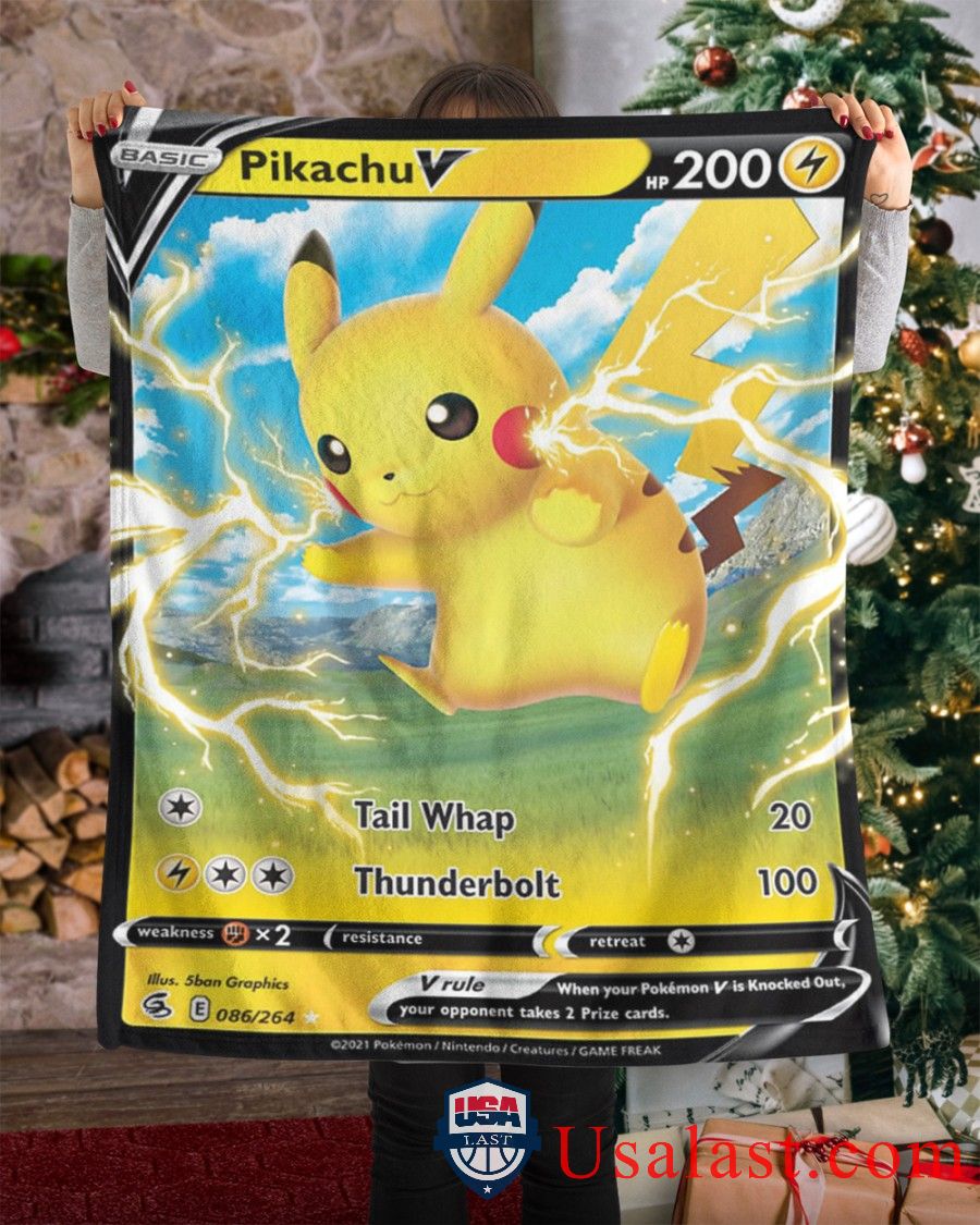 Pokemon Pikachu V Fusion Strike Blanket Pokemon Pikachu V Fusion Strike Blanket