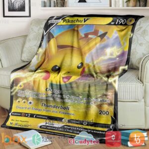 Pokemon Pikachu V Vivid Voltage Blanket 2