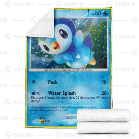 Pokemon Piplup Diamond And Pearl Promos Soft Blanket Pokemon Piplup Diamond And Pearl Promos Soft Blanket